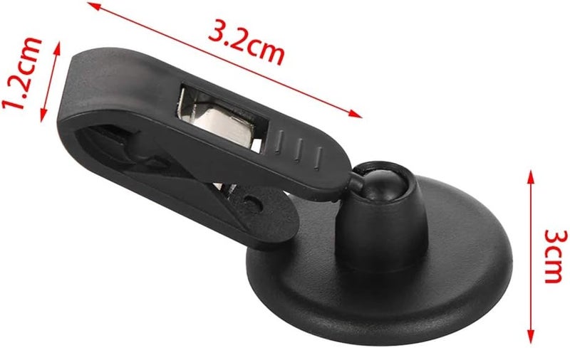 igersaw 2Pcs Car Note Pad Holder, 18 * 10 * 3 Car Parking Ticker Holder Memo Holder Car Clip Windscreen Holder Self Adhesive Tickets Clips (Black) - Image 2
